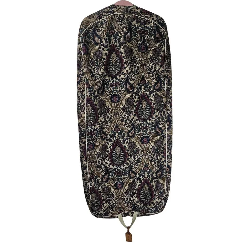 Vintage Hartmann Garment Bag Tapestry Paisley Flame Luggage Travel Vacation‎